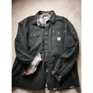 Carhartt Vintage Jacket Men’s Size 3XL Flannel Lined Winter Heavy Cotton Black